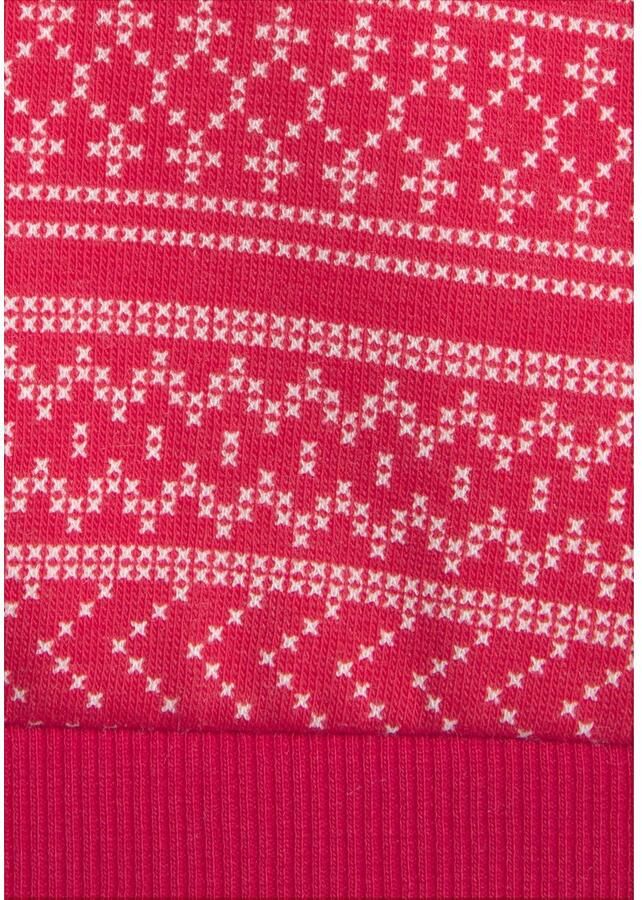 S.Oliver RED LABEL Beachwear Sweatshirt met noorse patroon loungepak