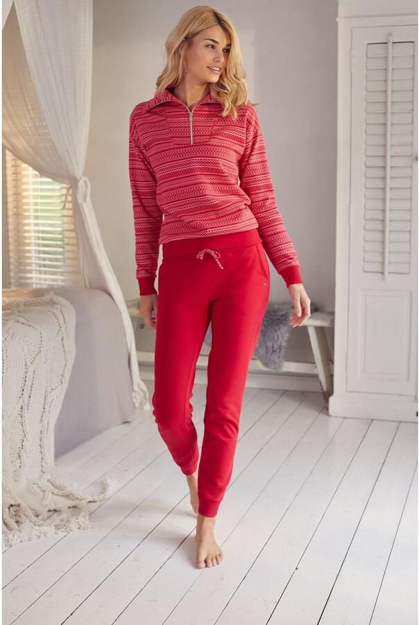 S.Oliver RED LABEL Beachwear Sweatshirt met noorse patroon loungepak - Foto 6