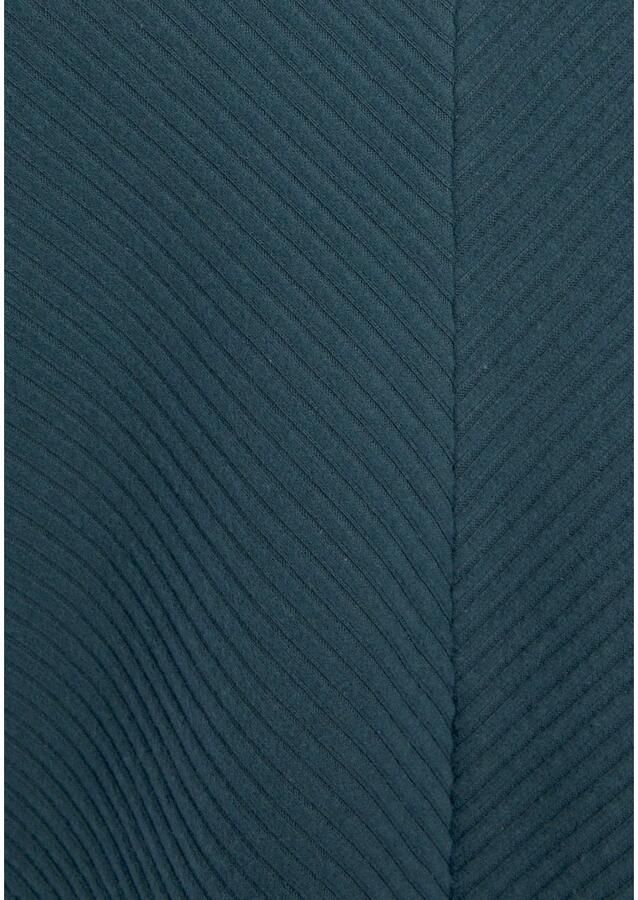 S.Oliver RED LABEL Beachwear Sweatshirt Shirt met lange mouwen en V-hals Langarmshirt met V-hals en zachte ribborden loungewear - Foto 2