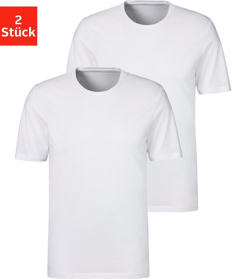 S.Oliver RED LABEL Beachwear T-shirt klassiek onderhemd (set 2-delig) - Foto 3