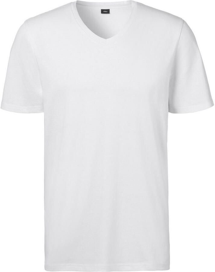 S.Oliver RED LABEL Beachwear T-shirt klassiek onderhemd (set 2-delig)