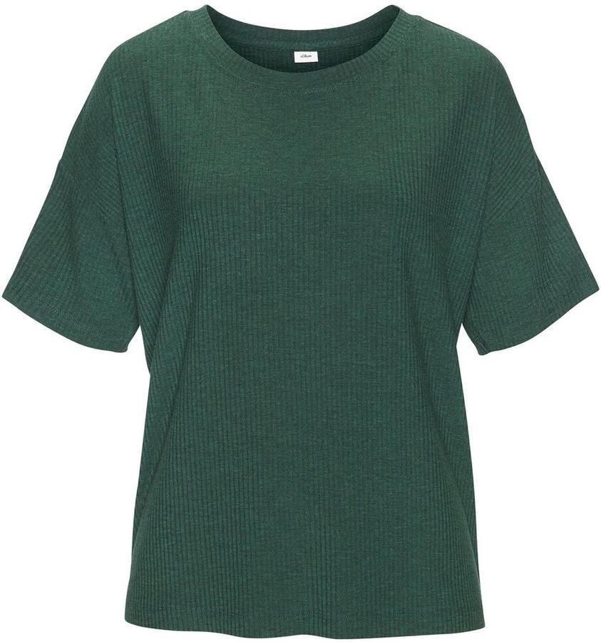 S.Oliver RED LABEL Beachwear T-shirt Zachte ribkwaliteit