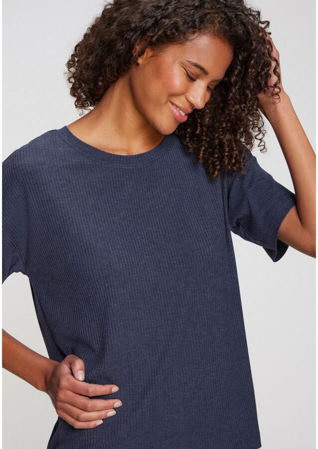 S.Oliver RED LABEL Beachwear T-shirt Zachte ribkwaliteit - Foto 2