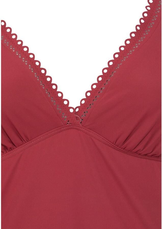 S.Oliver RED LABEL Beachwear Tankinitop met beugels Aiko met gehaakte look