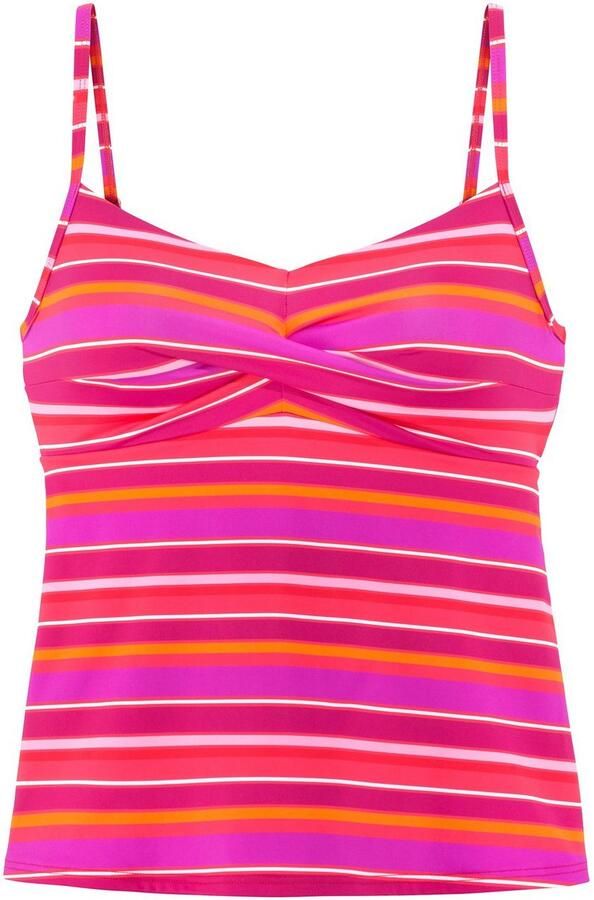 S.Oliver RED LABEL Beachwear Tankinitop met beugels Fun in een trendy streepdessin - Foto 4