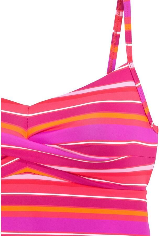 S.Oliver RED LABEL Beachwear Tankinitop met beugels Fun in een trendy streepdessin - Foto 3