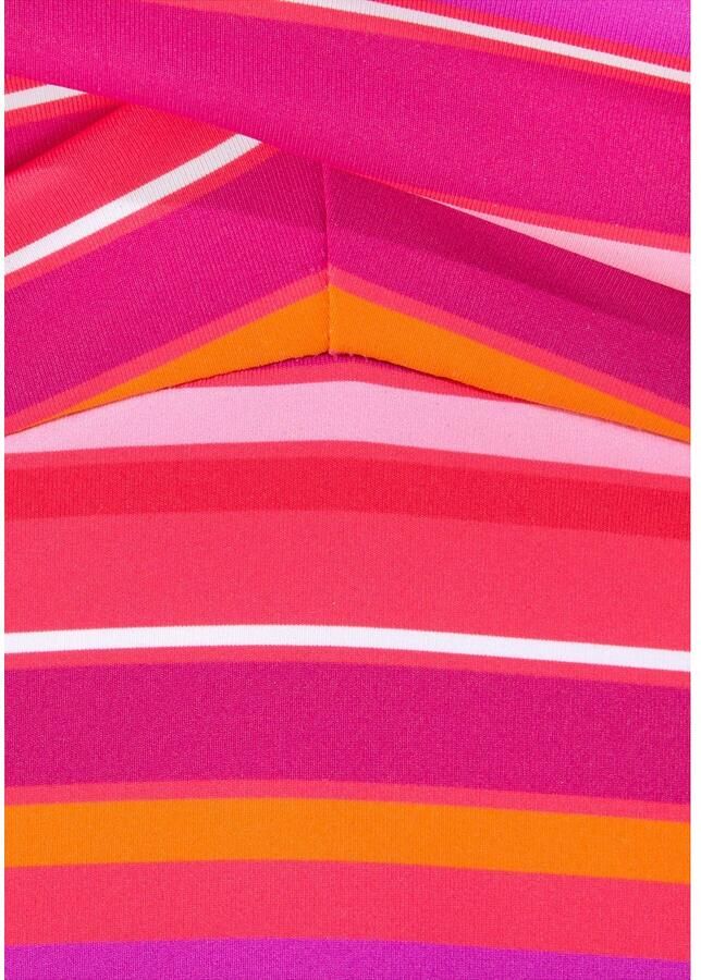 S.Oliver RED LABEL Beachwear Tankinitop met beugels Fun in een trendy streepdessin