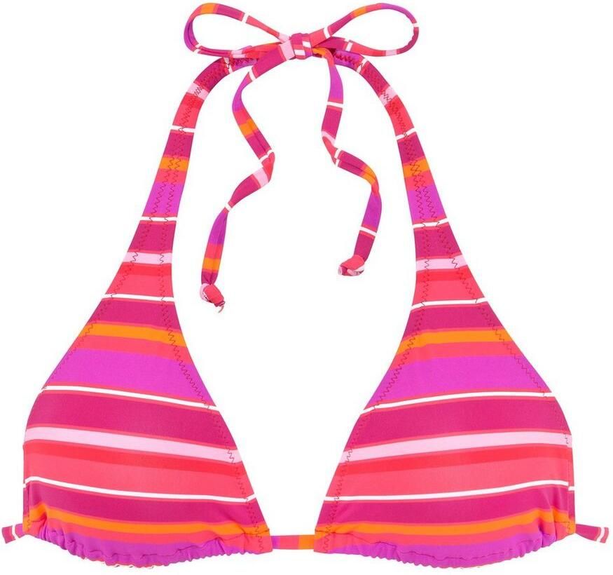 S.Oliver RED LABEL Beachwear Triangel-bikinitop Fun in een trendy streepdessin