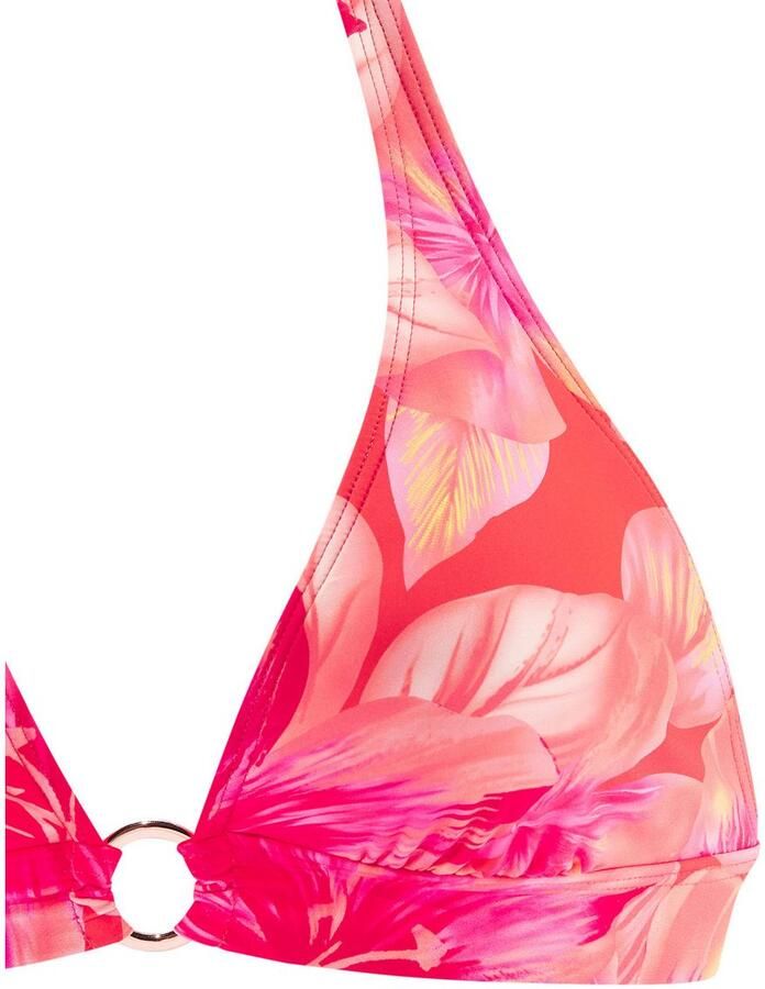 S.Oliver RED LABEL Beachwear Triangel-bikinitop JAYCE met goudkleurige ring