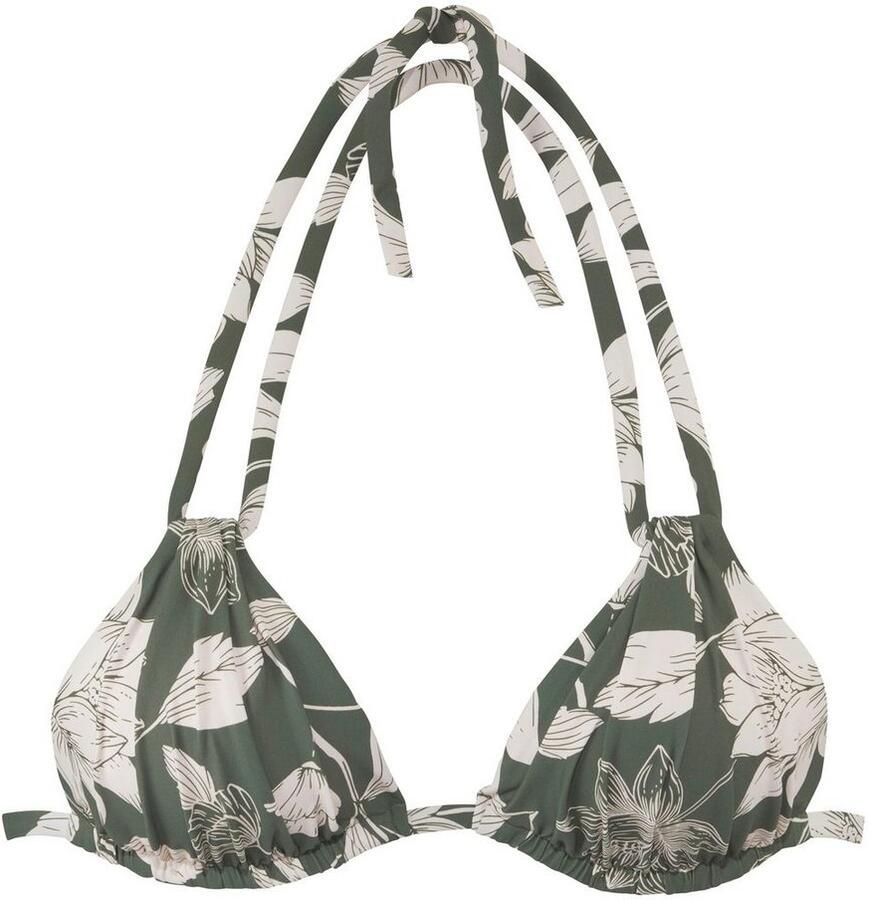 S.Oliver RED LABEL Beachwear Triangel-bikinitop Lady met een bloemmotief