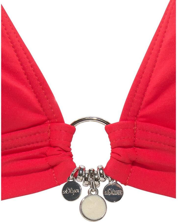 S.Oliver RED LABEL Beachwear Triangelbikini TONIA met uitneembare cups om de nek te binden sluiting op de rug