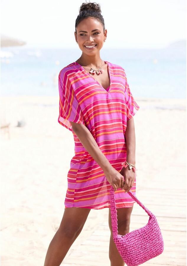 S.Oliver RED LABEL Beachwear Tuniek met gestreept patroon - Foto 3