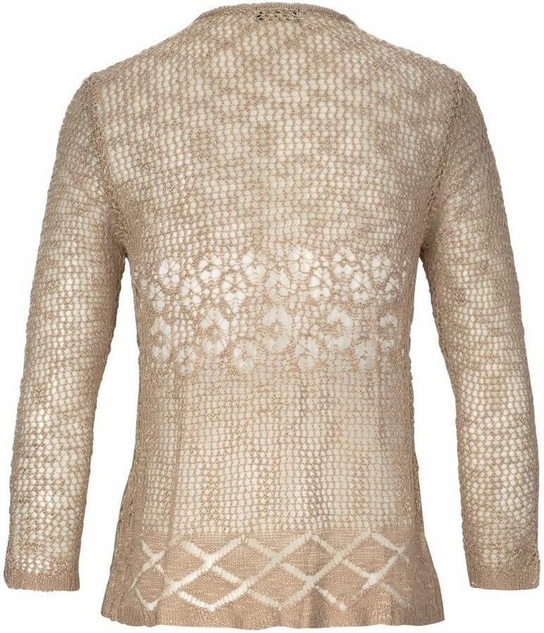 S.Oliver RED LABEL Beachwear Vest in luchtige haak-look zomerse cardigan losse pasvorm