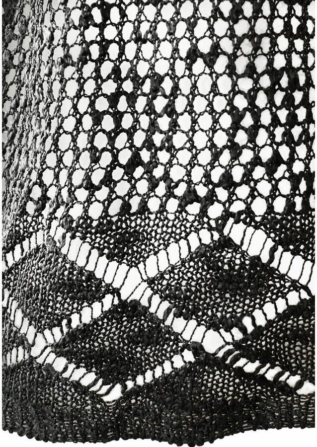 S.Oliver RED LABEL Beachwear Vest in luchtige haak-look zomerse cardigan losse pasvorm - Foto 3