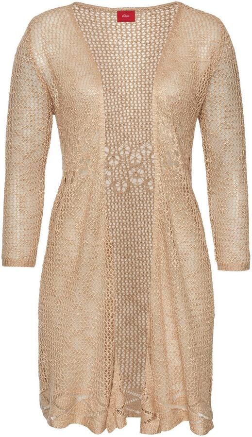 S.Oliver RED LABEL Beachwear Vest met ajourpatroon haaklook strandmode - Foto 4