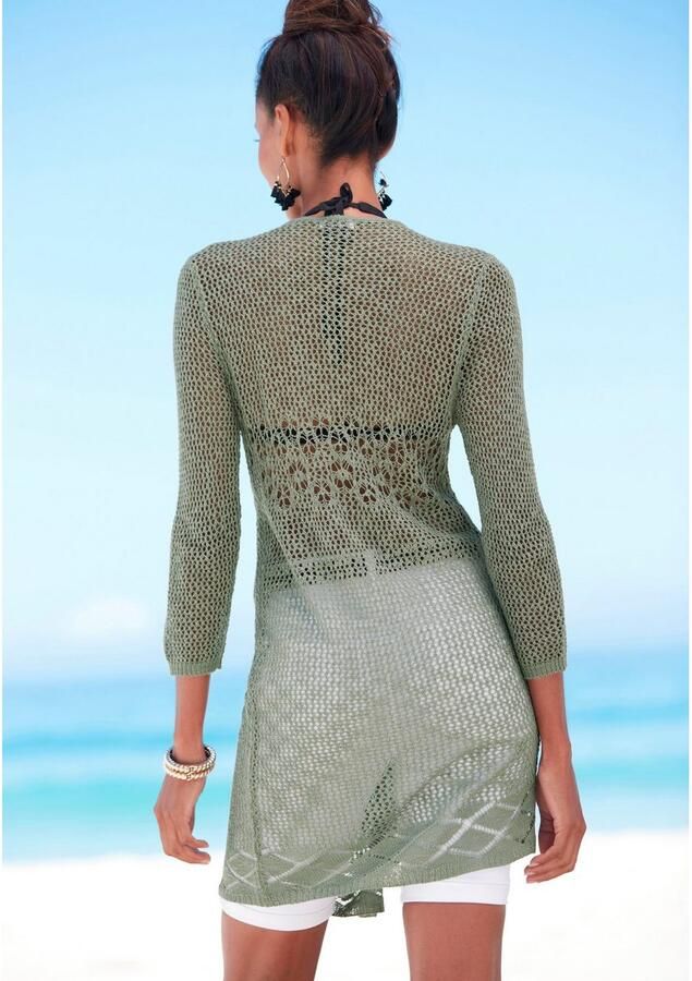 S.Oliver RED LABEL Beachwear Vest met ajourpatroon haaklook strandmode - Foto 2