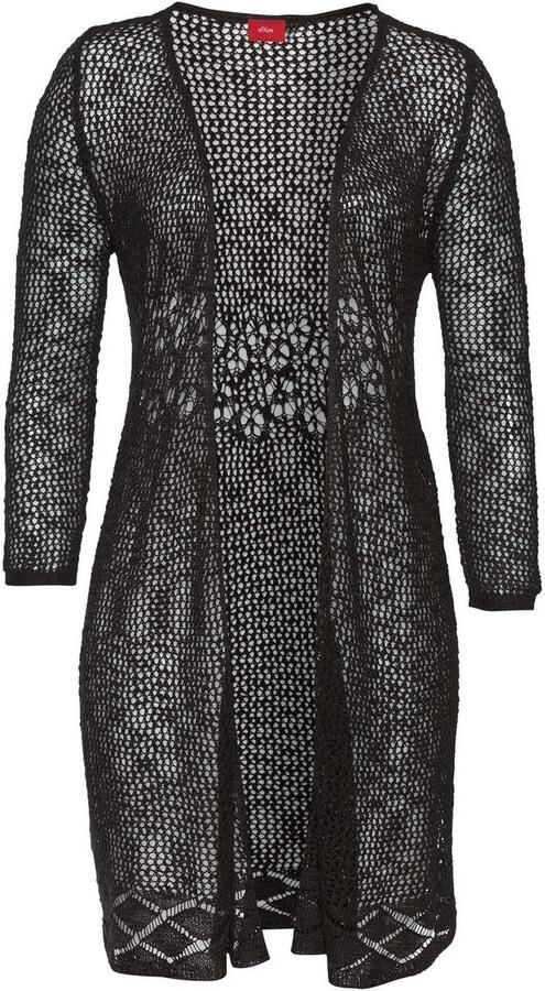 S.Oliver RED LABEL Beachwear Vest met ajourpatroon haaklook strandmode - Foto 4