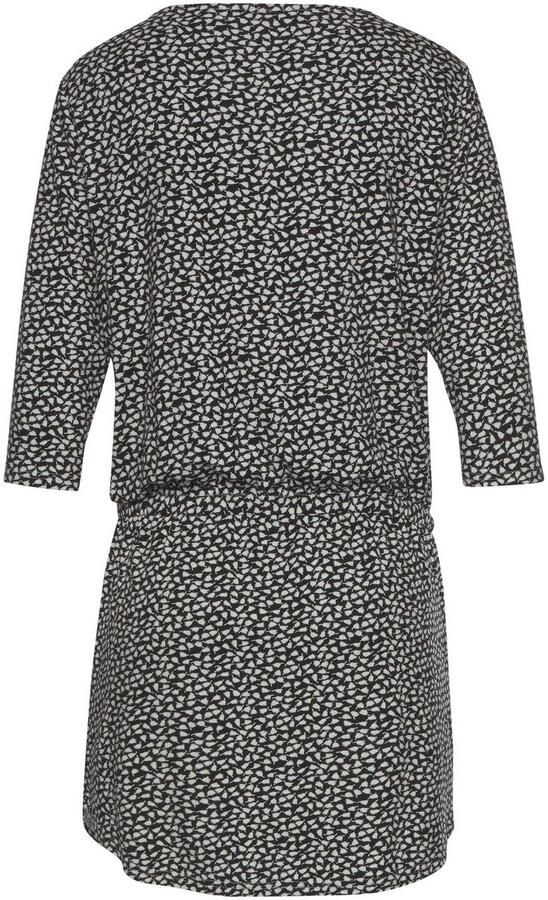 S.Oliver RED LABEL Beachwear Zomerjurk met rits en 3 4 mouwen jersey jurk met zakken - Foto 4