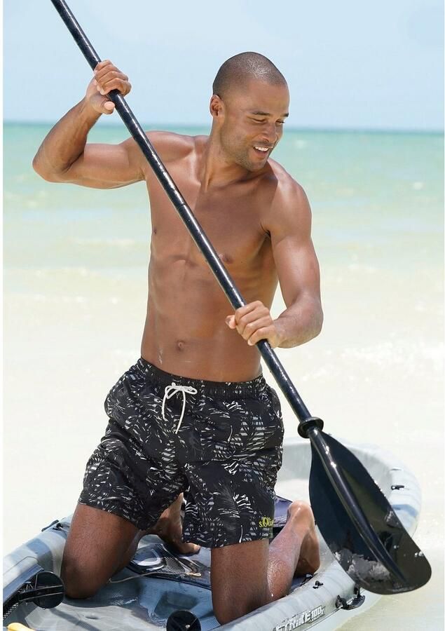 S.Oliver RED LABEL Beachwear Zwemshort Blade met trendy pal print - Foto 4