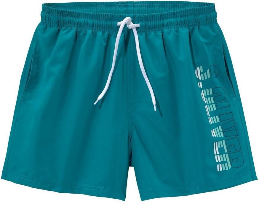 S.Oliver RED LABEL Beachwear Zwemshort met logoprint opzij - Foto 3