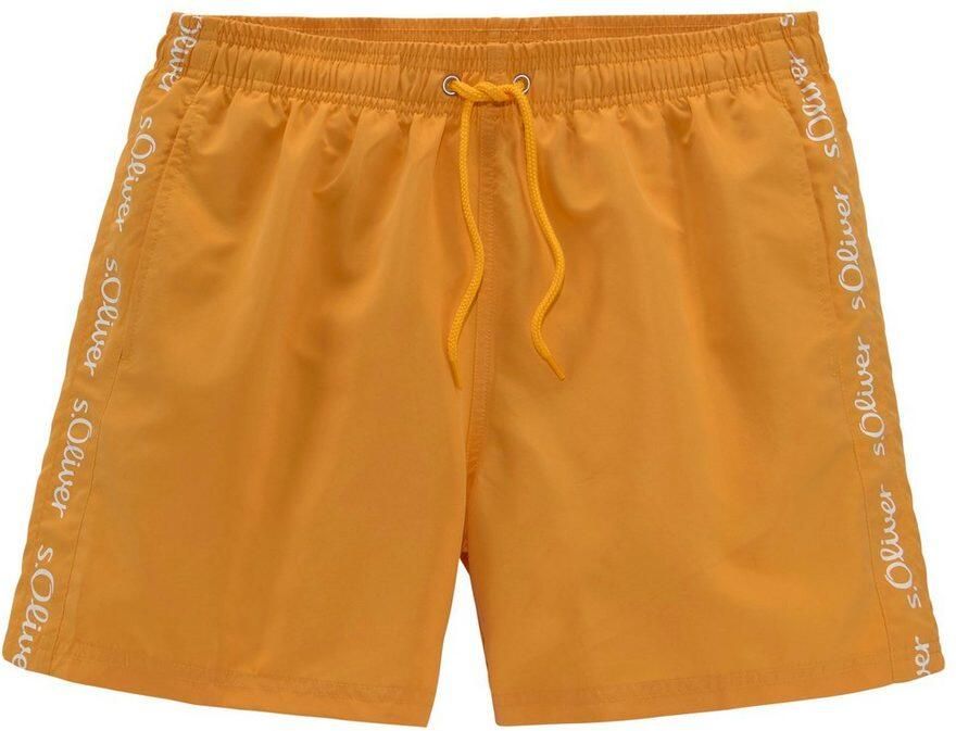 S.Oliver RED LABEL Beachwear Zwemshort met merkopschriften - Foto 5