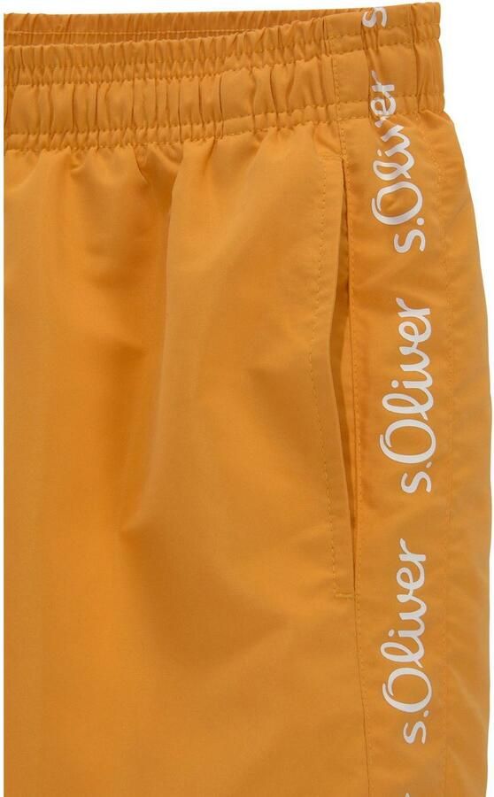 S.Oliver RED LABEL Beachwear Zwemshort met merkopschriften - Foto 4