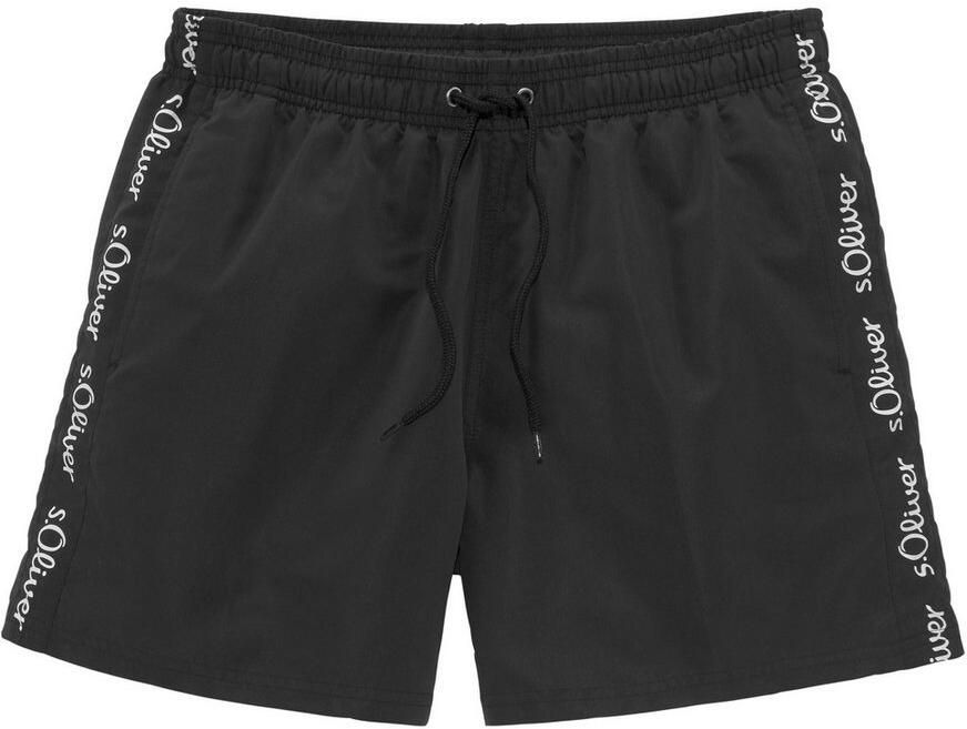 S.Oliver RED LABEL Beachwear Zwemshort met merkopschriften - Foto 5