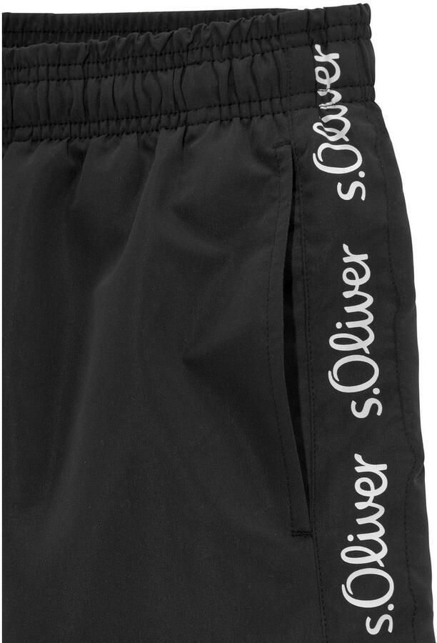 S.Oliver RED LABEL Beachwear Zwemshort met merkopschriften - Foto 4