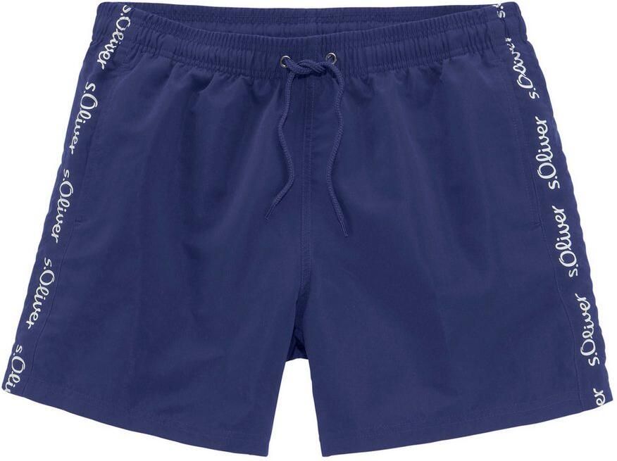 S.Oliver RED LABEL Beachwear Zwemshort met merkopschriften - Foto 2