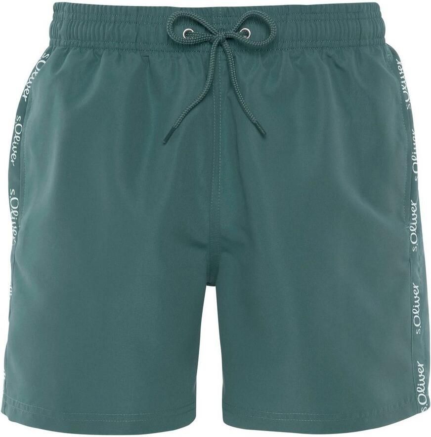 S.Oliver RED LABEL Beachwear Zwemshort met merkopschriften