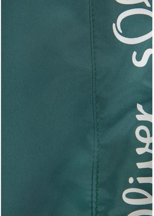 S.Oliver RED LABEL Beachwear Zwemshort met merkopschriften - Foto 2