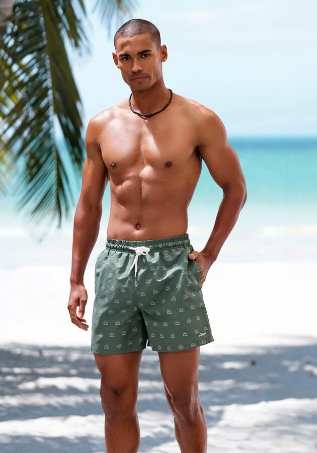 S.Oliver RED LABEL Beachwear Zwemshort met modieuze all-over print - Foto 5