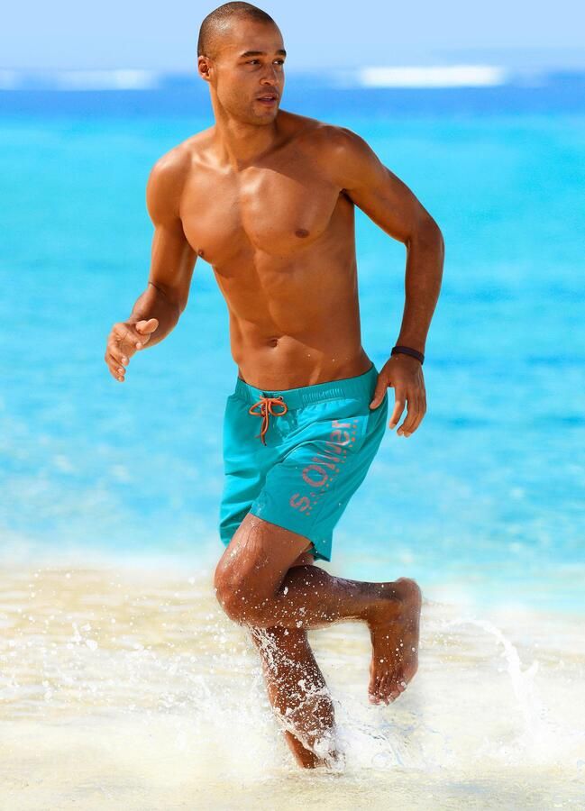 S.Oliver RED LABEL Beachwear Zwemshort met trendy logoprint - Foto 4