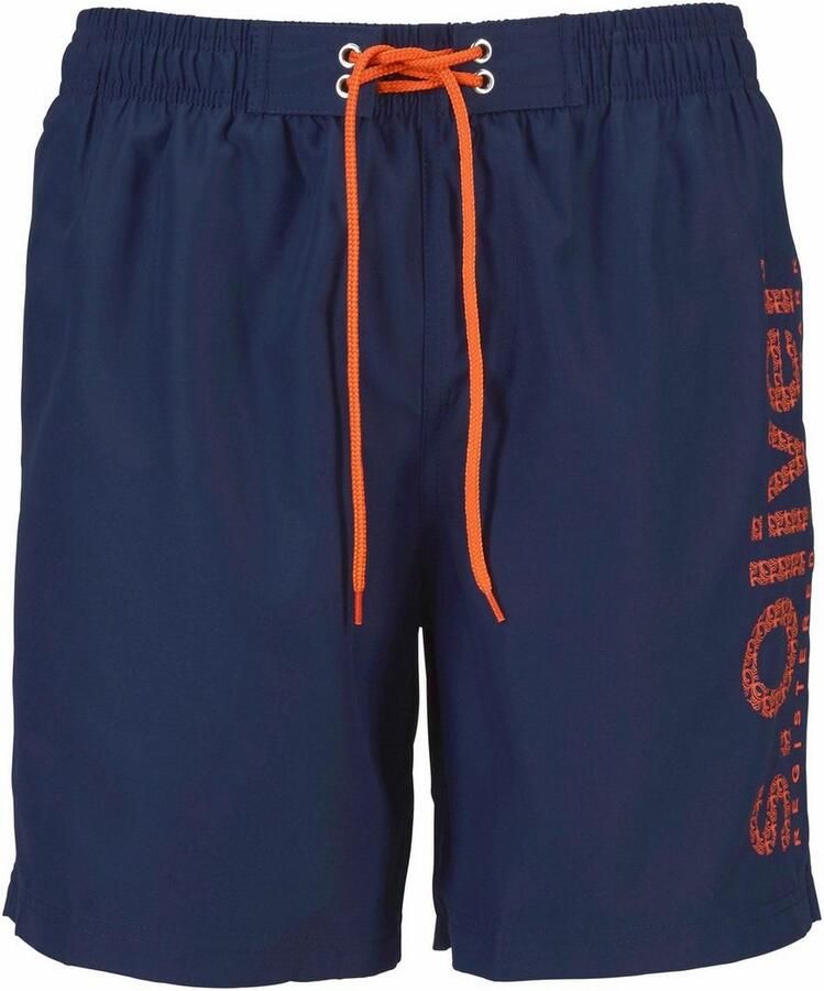 S.Oliver RED LABEL Beachwear Zwemshort met trendy logoprint