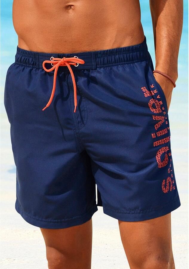 S.Oliver RED LABEL Beachwear Zwemshort met trendy logoprint - Foto 3