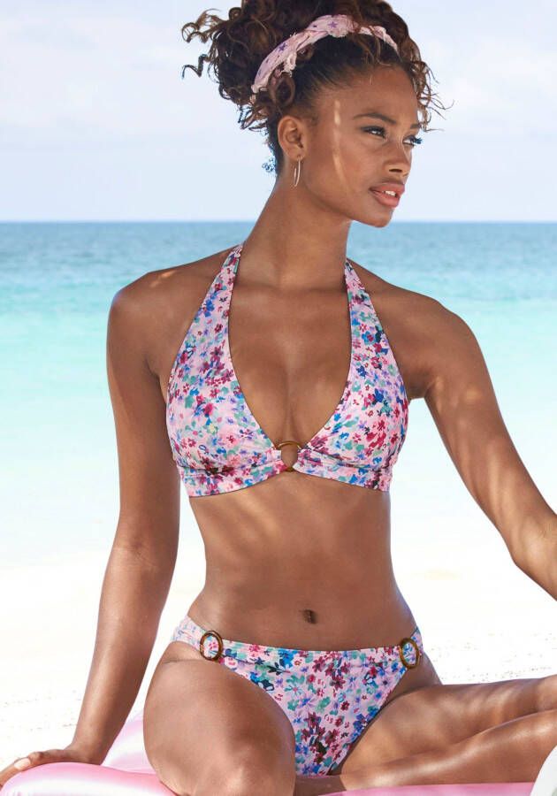 S.Oliver RED LABEL Beachwear Triangel-bikinitop Scatter met sierring in hoorn-look