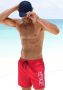 S.Oliver RED LABEL Beachwear Zwemshort met logoprint en contrastkleurige details - Thumbnail 1
