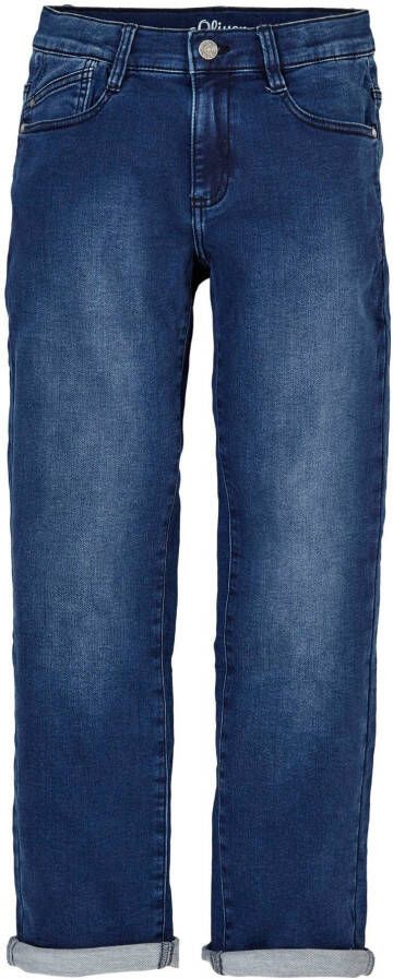 S.Oliver regular fit jeans donkerblauw Jongens Denim 158