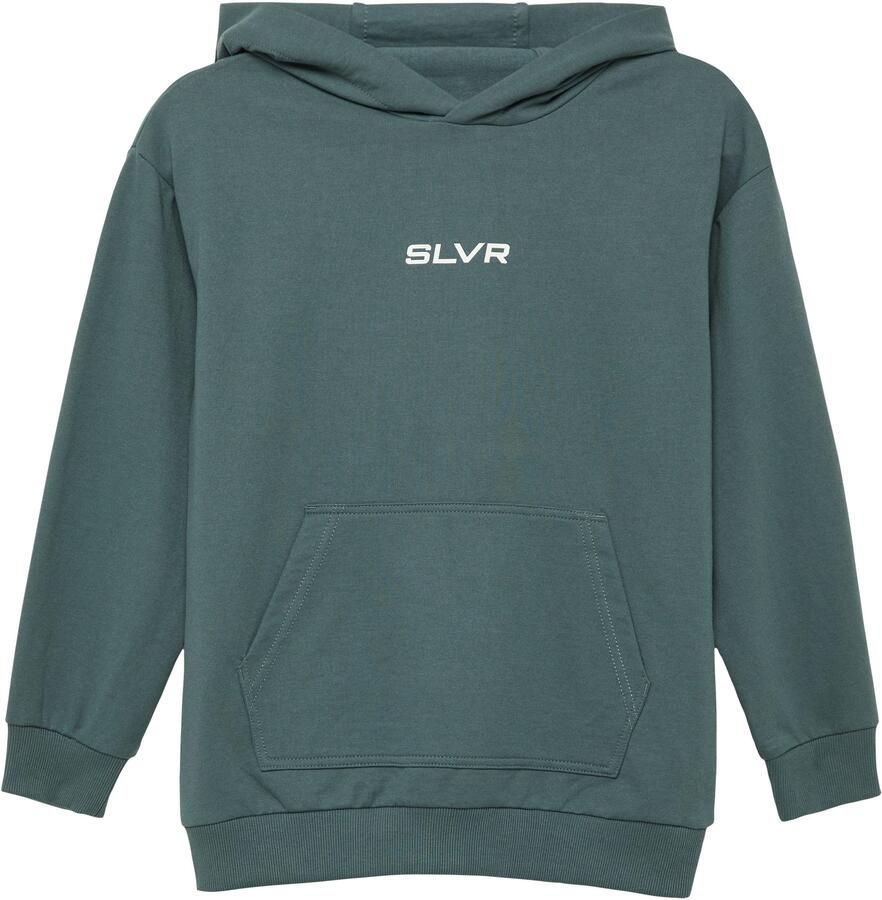 S.Oliver RED LABEL Oversized sweatshirt met kangoeroezak en print aan de voorzijde