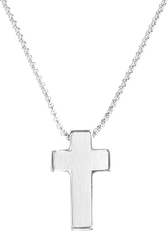 S.Oliver RED LABEL Junior Ketting met hanger Halsketting Kruis met zirkoon (synthetisch) - Foto 3