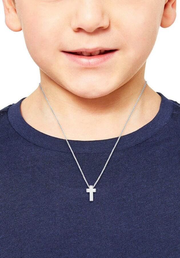 S.Oliver RED LABEL Junior Ketting met hanger Halsketting Kruis met zirkoon (synthetisch)