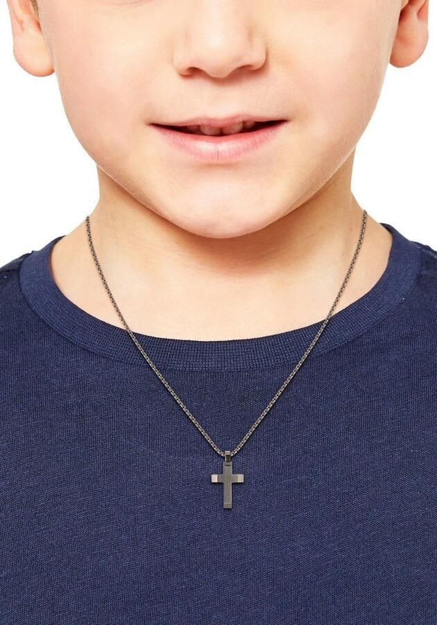 S.Oliver RED LABEL Junior Ketting met hanger Kruis met zirkoon (synthetisch)