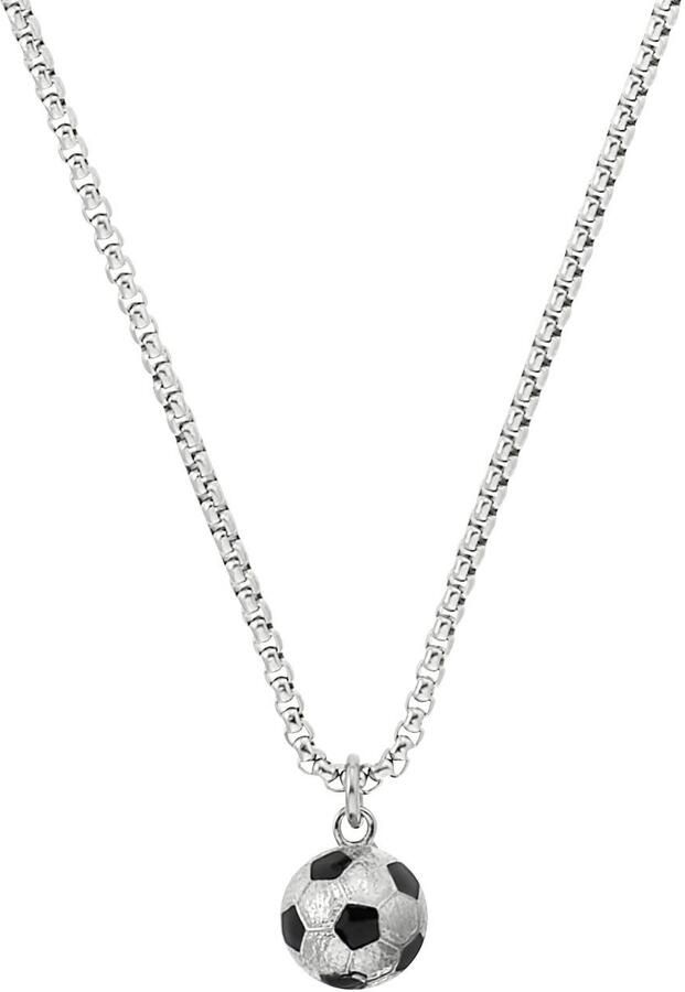 S.Oliver RED LABEL Junior Ketting met hanger Voetbal met emaille - Foto 3