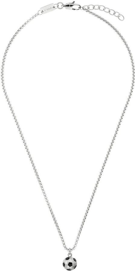 S.Oliver RED LABEL Junior Ketting met hanger Voetbal met emaille - Foto 2