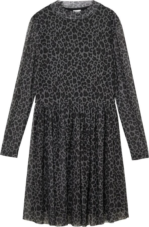 S.Oliver RED LABEL Junior Meshjurk met ondoorzichtige voering en all-over-print voor meisjes