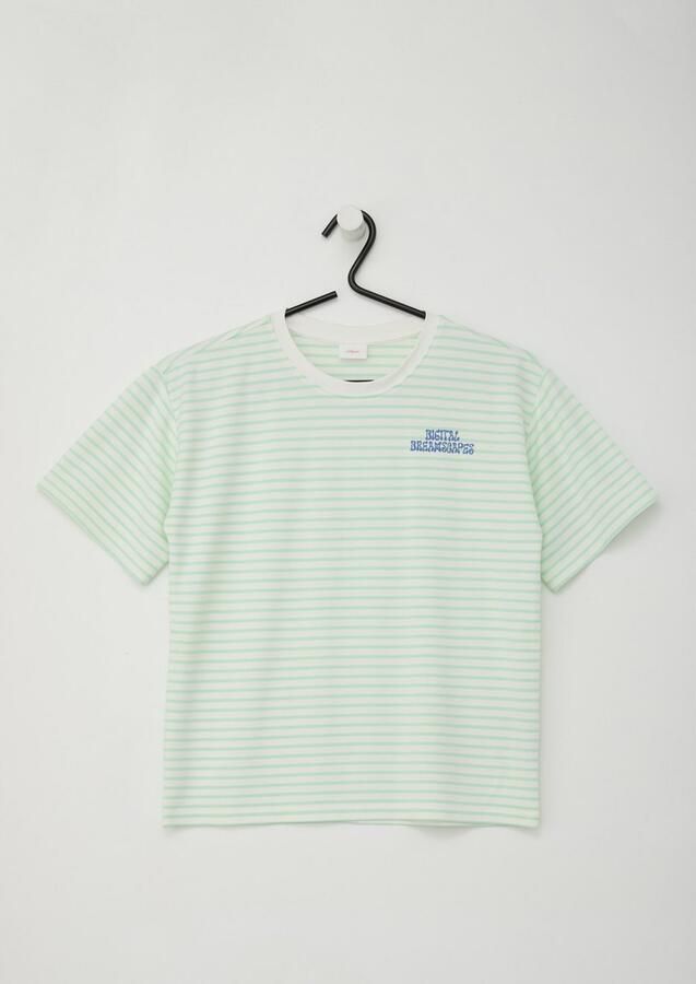 S.Oliver RED LABEL Boxy fit T-shirt in interlockjersey met printdetail