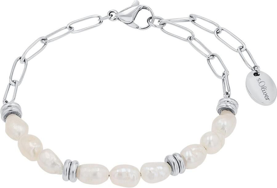S.Oliver Armband 2039728 met zoetwater-cultivéparel - Foto 4
