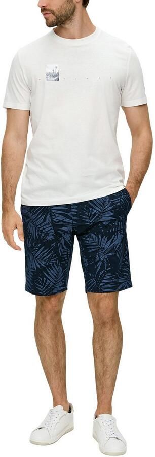 S.Oliver Bermuda Zomerbroek met all-over print - Foto 3
