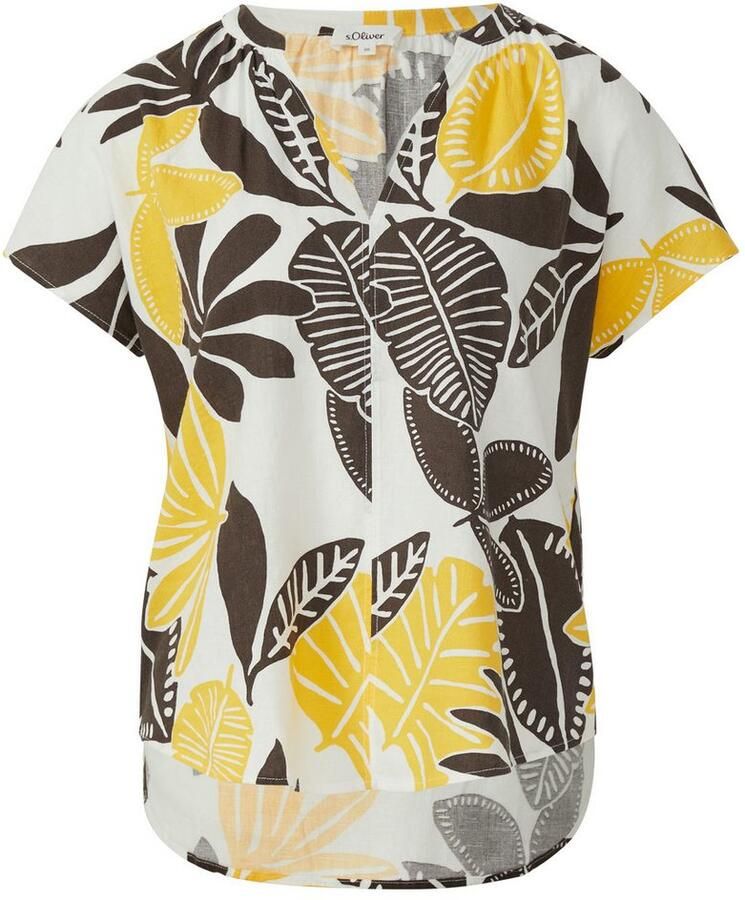 S.Oliver Blouse met korte mouwen met print all-over