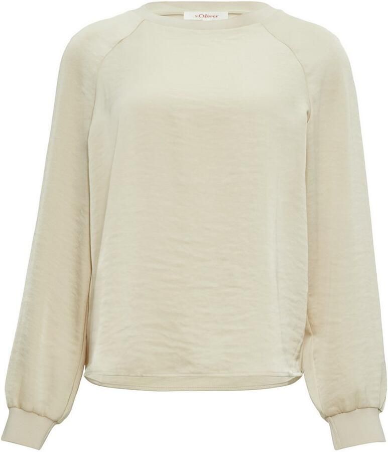 S.Oliver Blouse met lange mouwen in satijnkwaliteit
